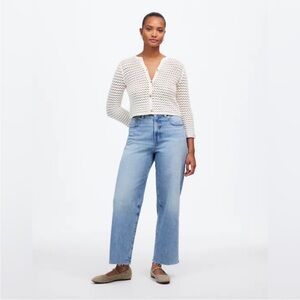 Madewell Light Blue High-Rise Wide Leg Jeans
